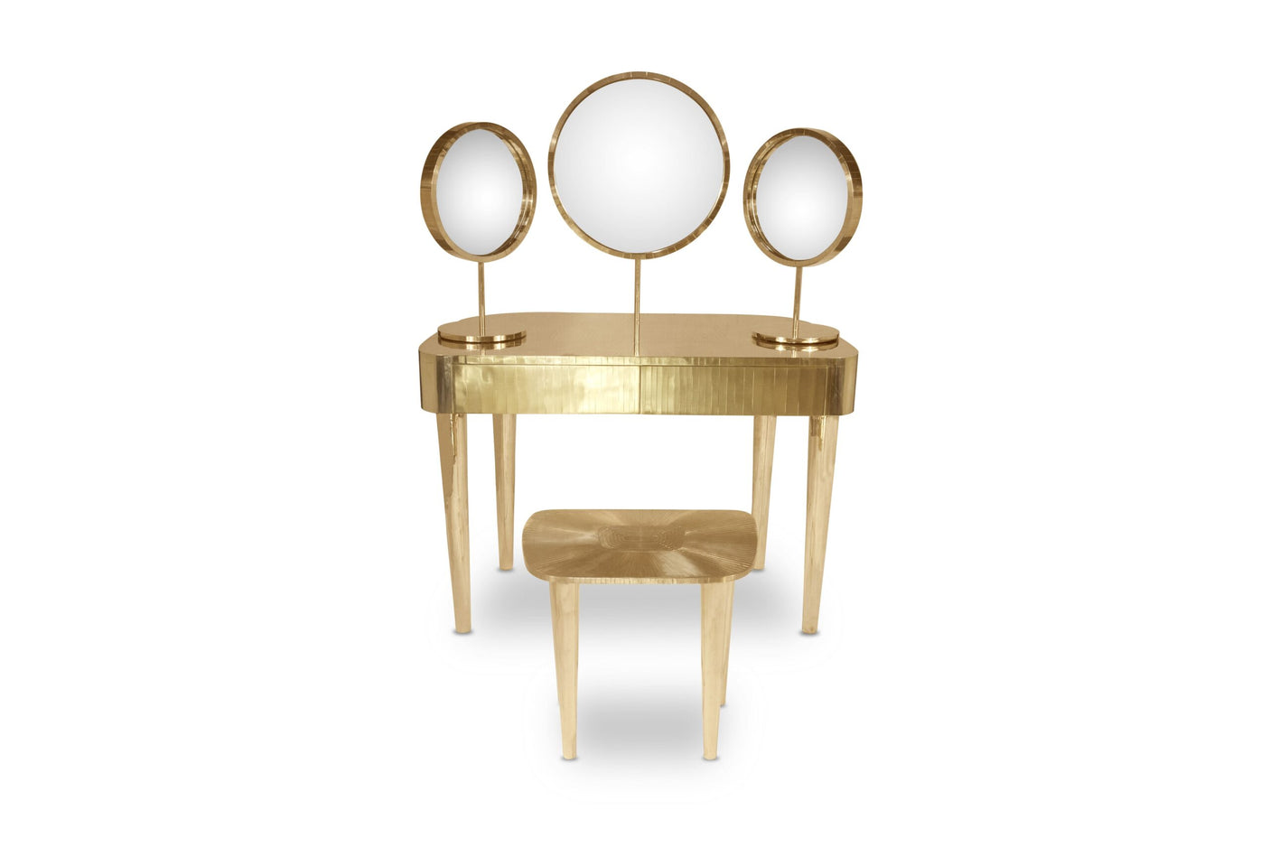 Woman in Paris Oro Mirror Table, Cocolea, , ,