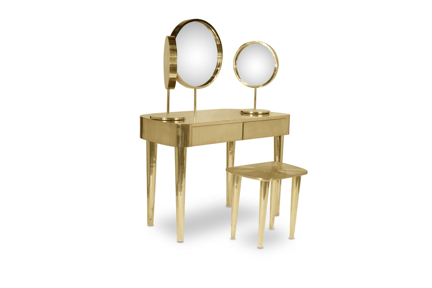Woman in Paris Oro Mirror Table, Cocolea, , ,