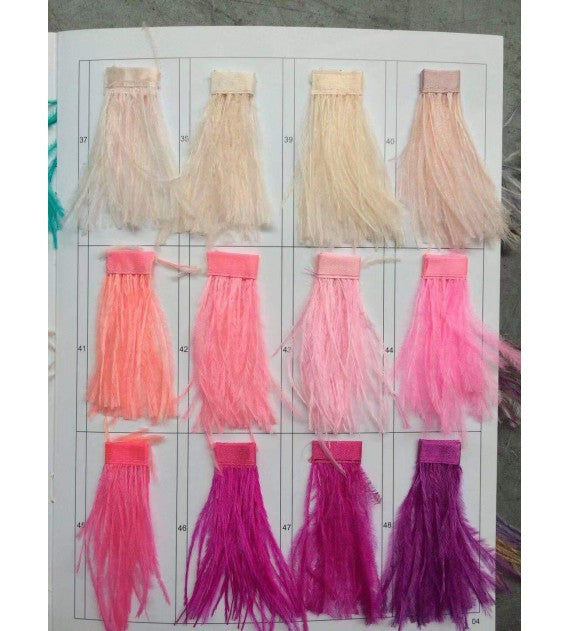 Ostro Genuine Ostrich Feather Brass Ceiling Pendant Chandelier, Cocolea, , ,