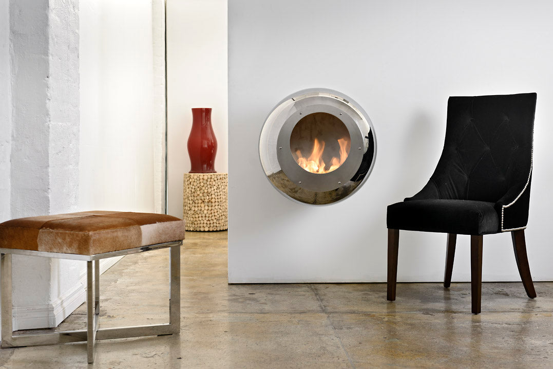 Cocoon Fires Vellum Wall-Mounted Stainless Steel - Ethanol Fireplace, Cocolea, , ,