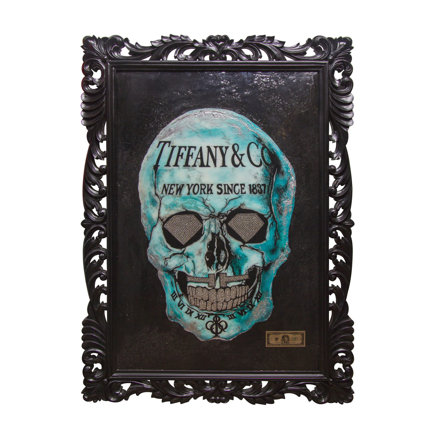 Tiffany blue Skull canvas by Cristian Constantin, Cocolea, , ,