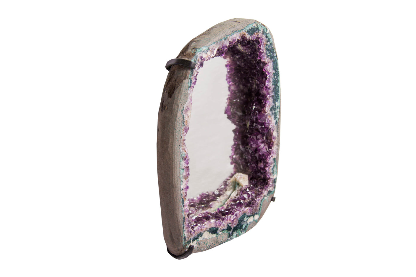 Natural Crystal Amethyst Geode Mirror, Cocolea, , ,