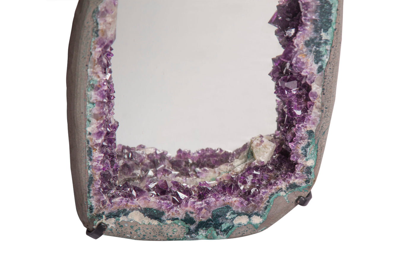 Natural Crystal Amethyst Geode Mirror, Cocolea, , ,
