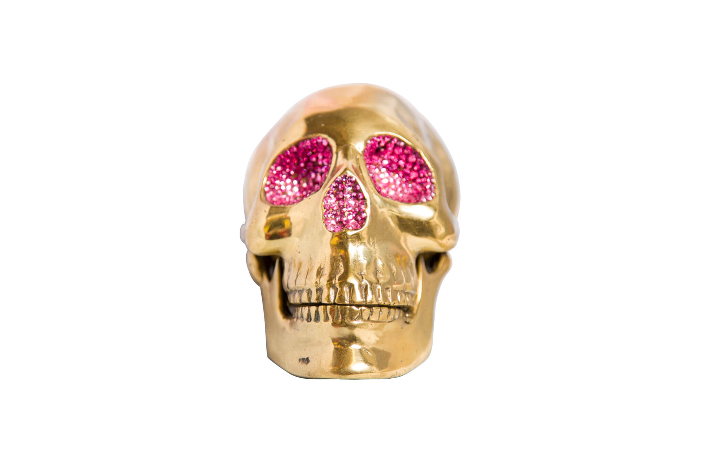 Brass Skull with Genuine Swarovski, Cocolea, , ,