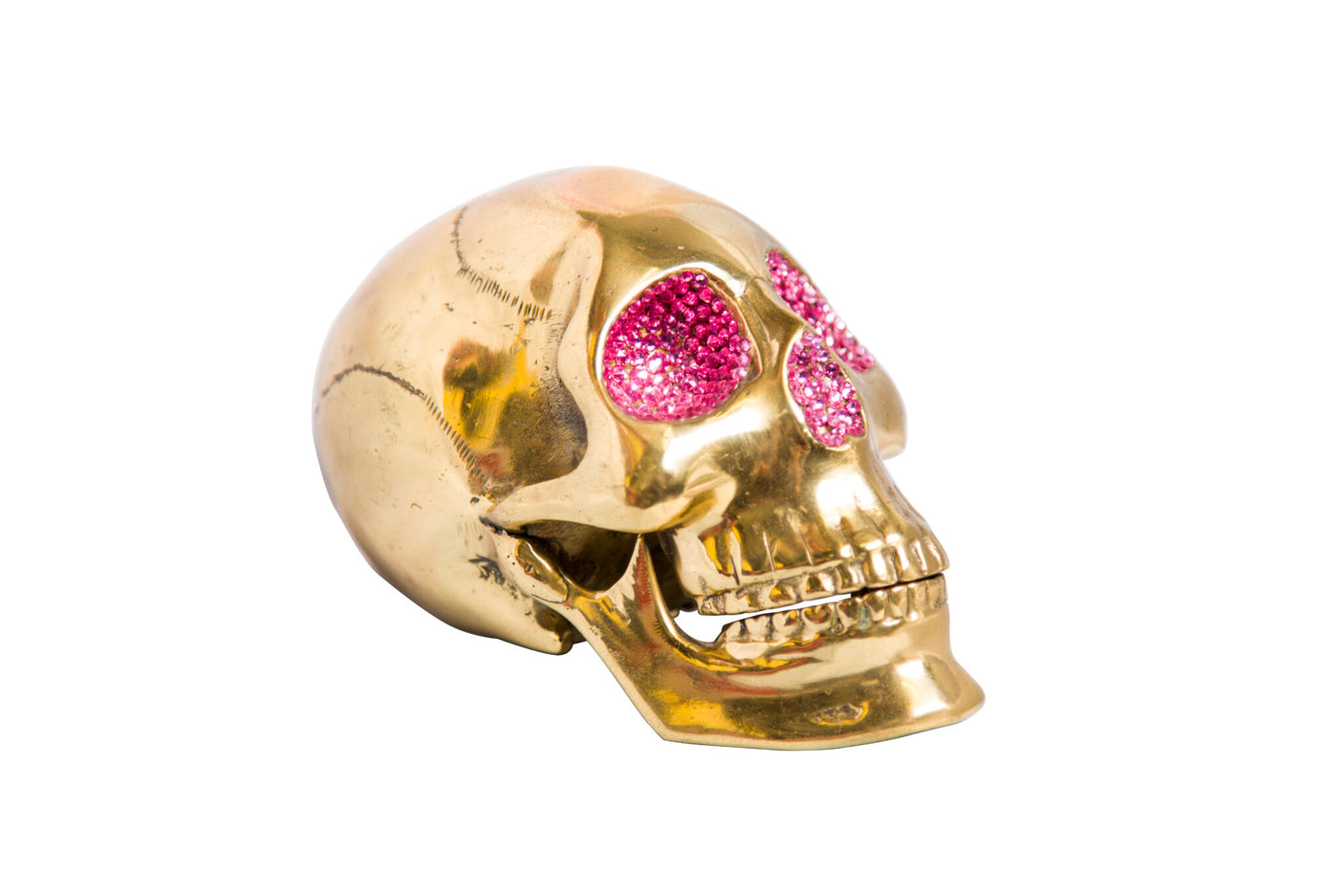 Brass Skull with Genuine Swarovski, Cocolea, , ,