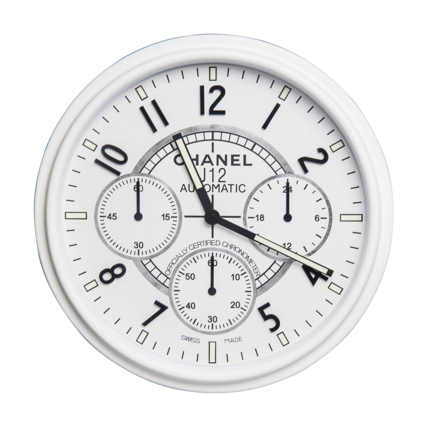 Chanel Chrono Wall Clock White, Cocolea, , ,