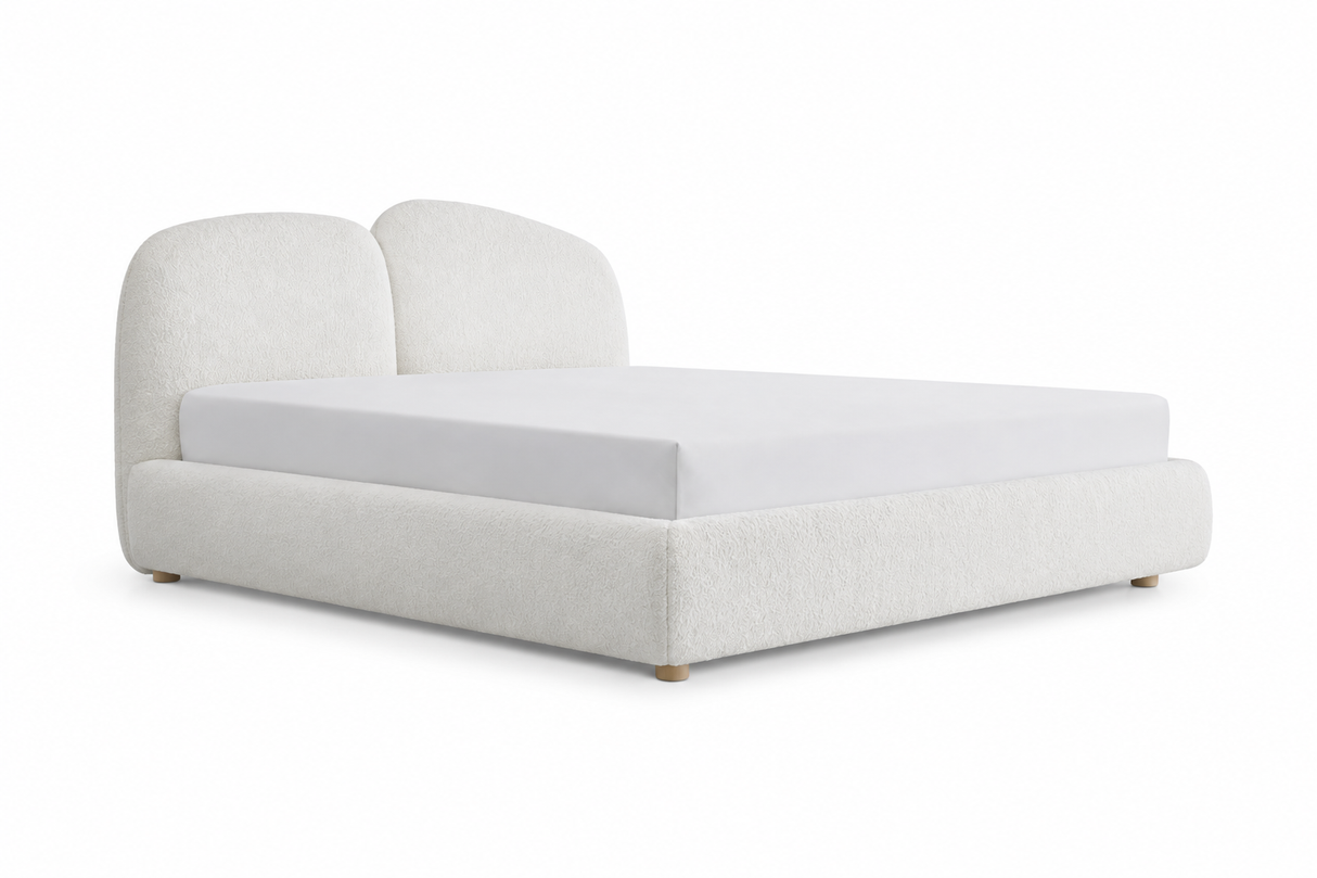 Aspen Cream Boucle Bed, Cocolea, , ,