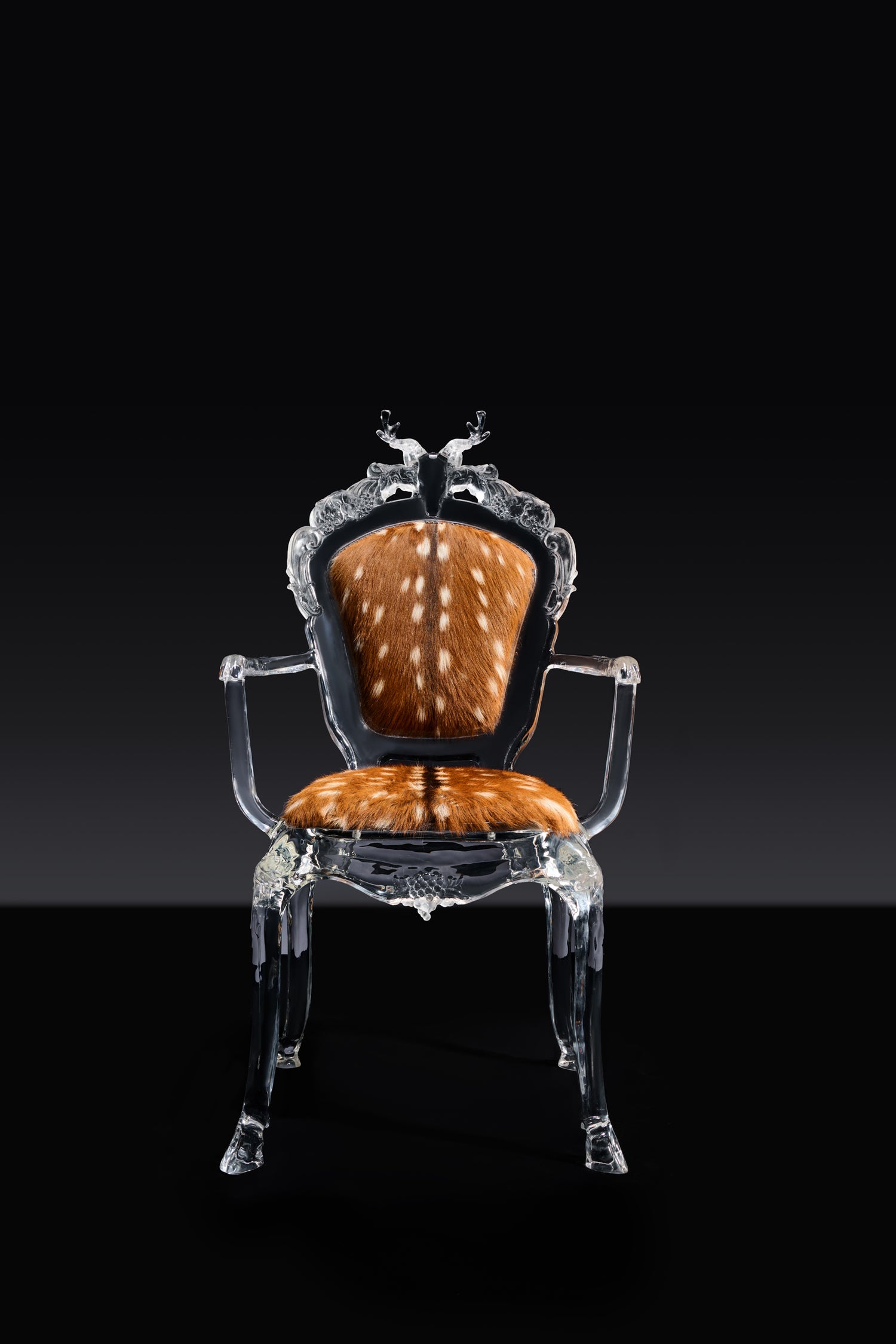 Deer Sculpture Art Chair - brown, Cocolea, , ,