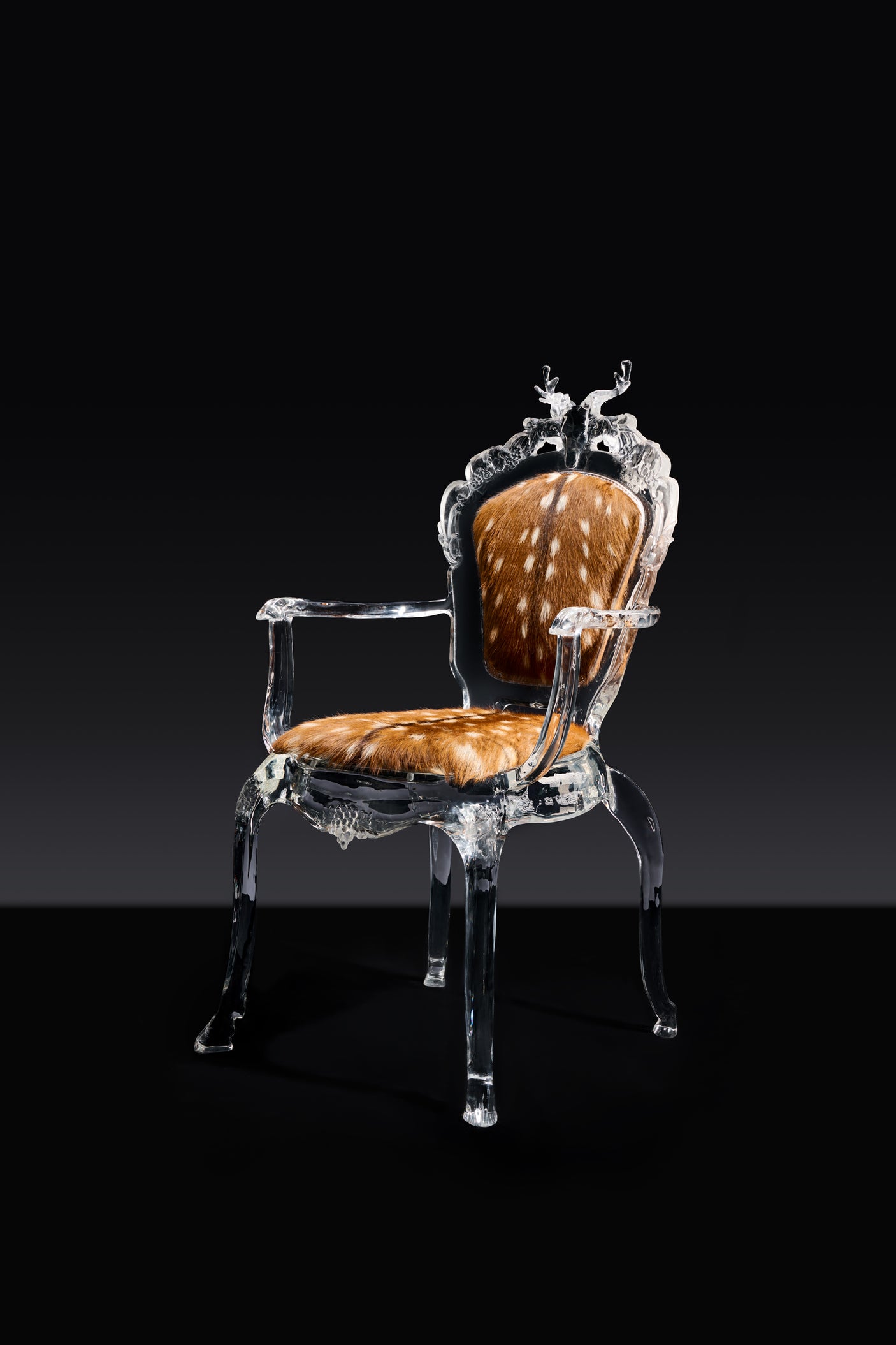 Deer Sculpture Art Chair - brown, Cocolea, , ,