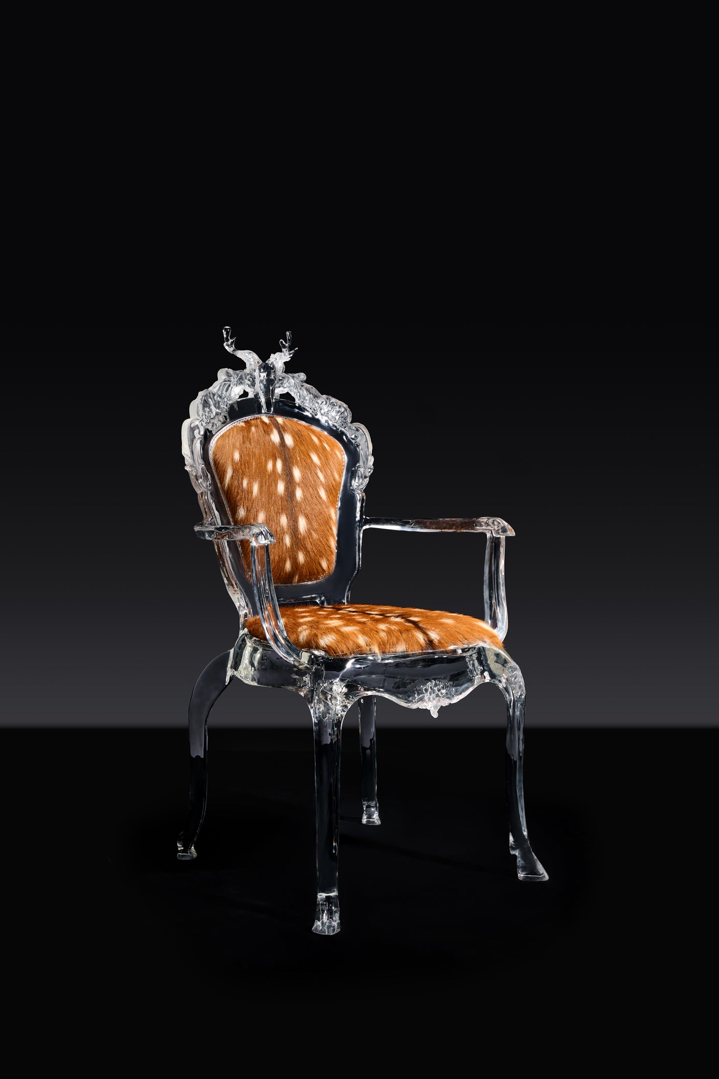 Deer Sculpture Art Chair - brown, Cocolea, , ,