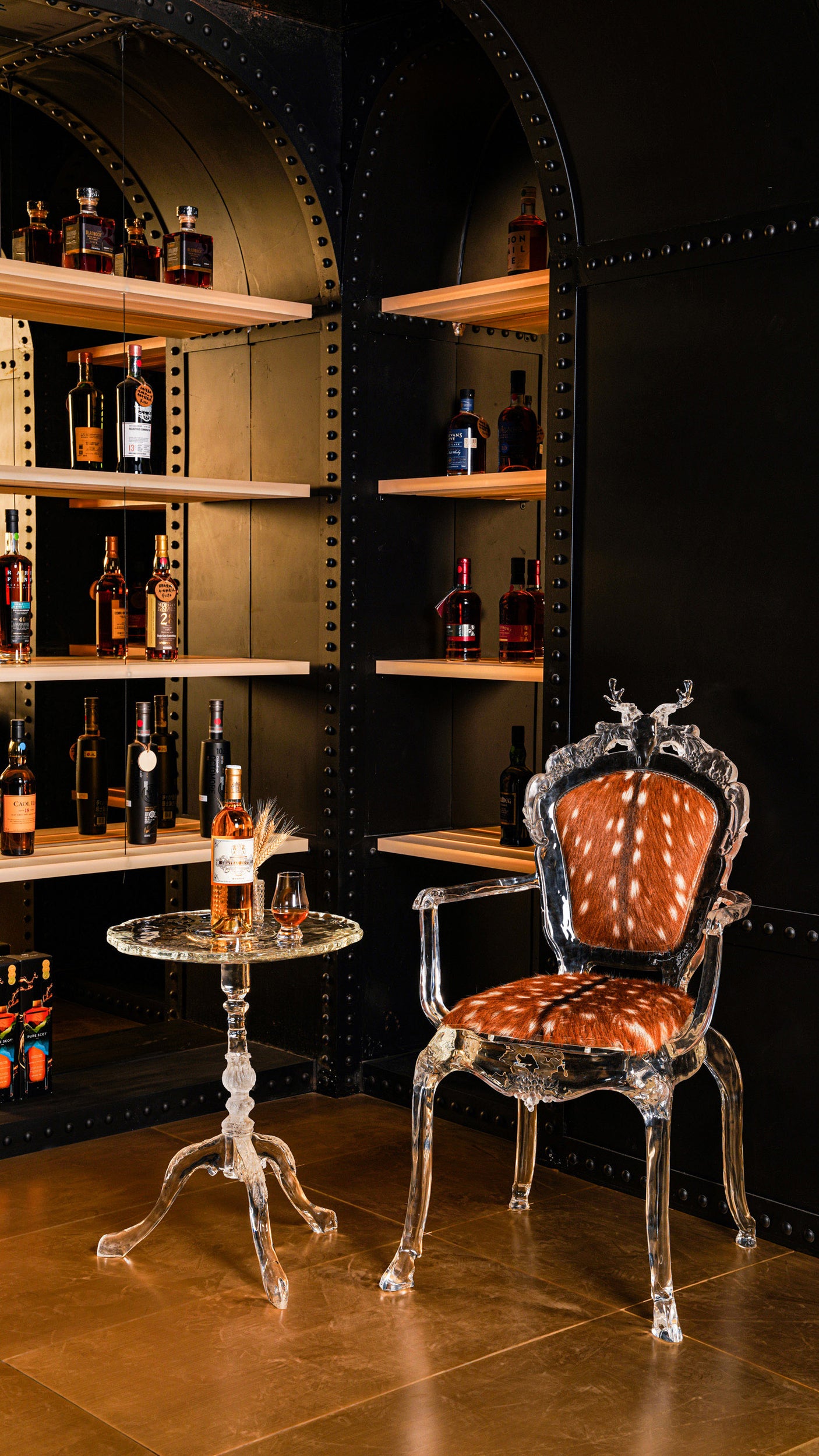 Deer Sculpture Art Chair - brown, Cocolea, , ,