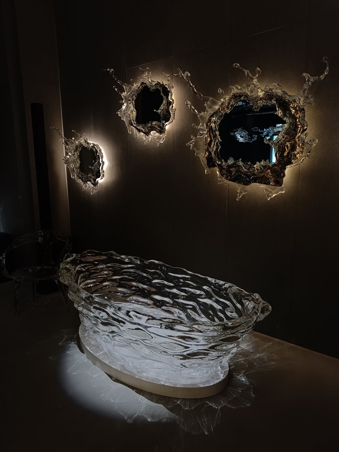 Celestial Water Mirror (SILVER WITH LED), Cocolea, , ,