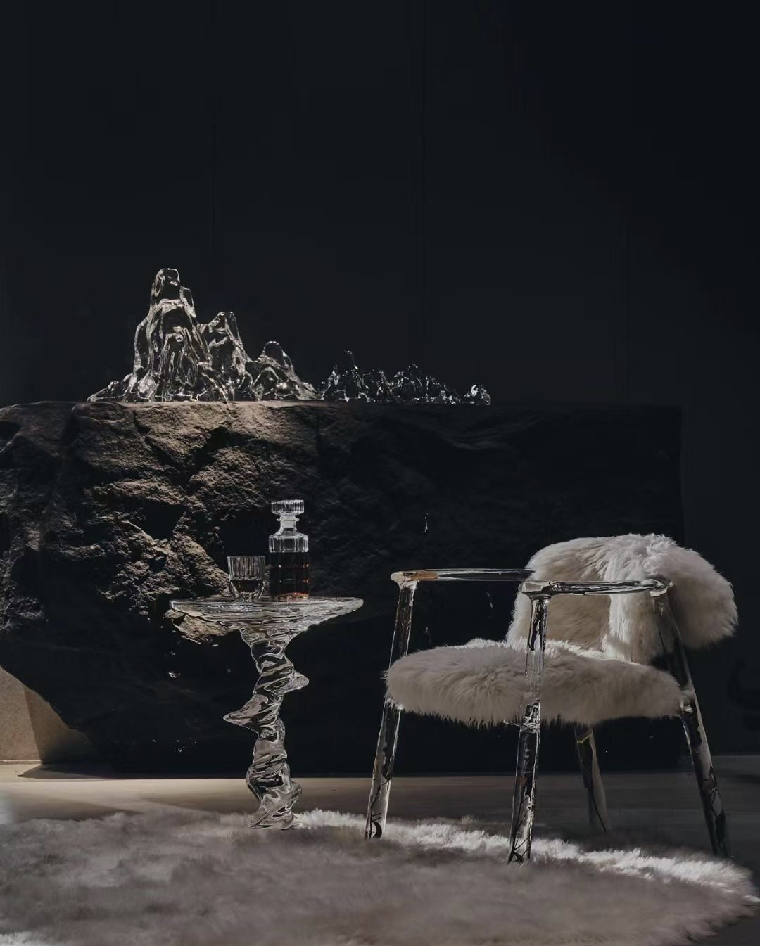 Ripple Artistic Side Table, Cocolea, , ,