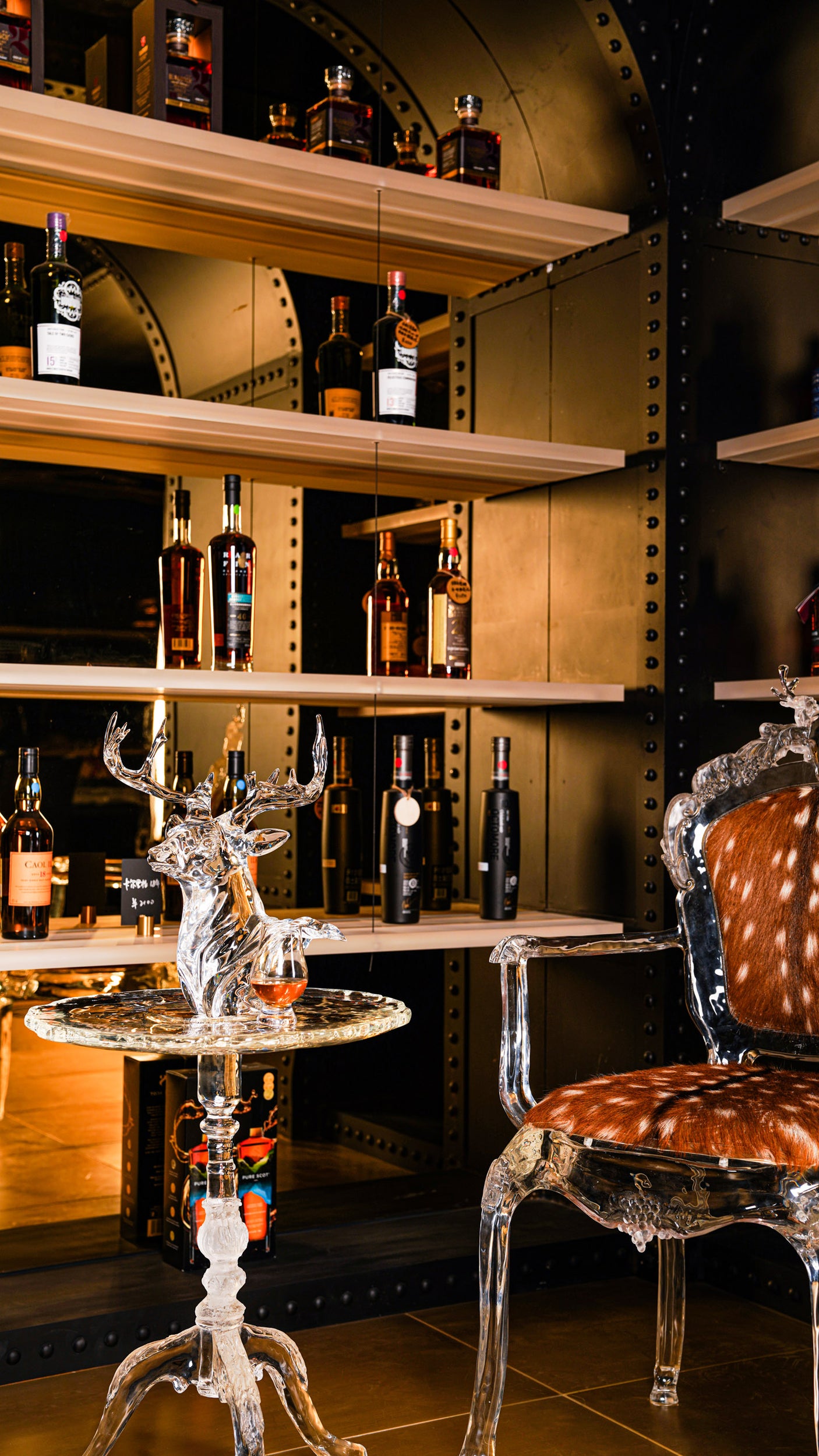 Deer Sculpture Art Chair - brown, Cocolea, , ,