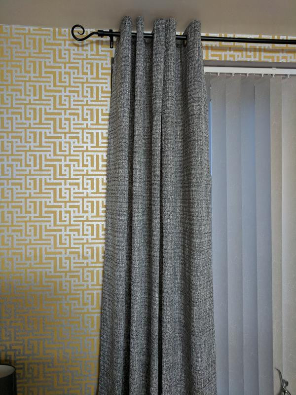 Zen wallpaper in Saffron by Natty & Polly, full pattern view