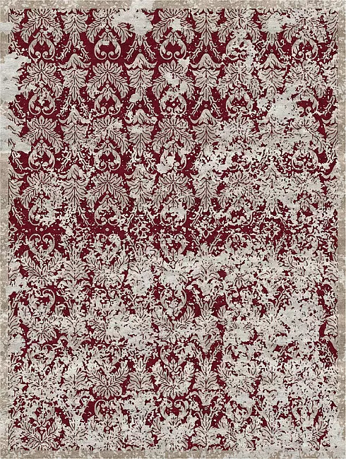 RUG DAMASK VINTAGE CRIMSON, Cocolea, , ,