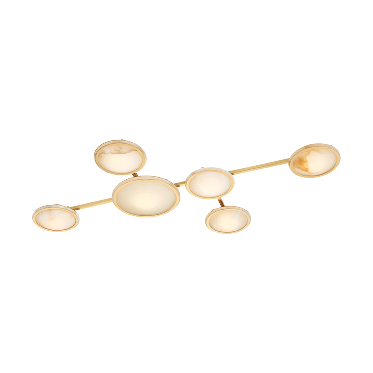 Goshenite Wall Sconce by Corbett Lighting in Vintage Brass