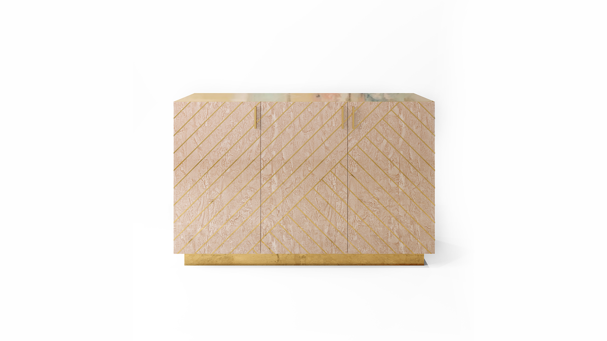 Nesso Sideboard Beige by Matteo Cibic, Scarlet Splendor, Cocolea