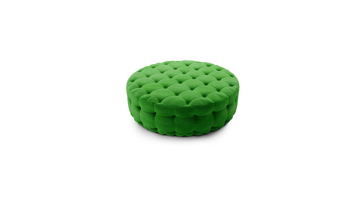 Serenity Ottoman Green Velvet by Nika Zupanc, Scarlet Splendor, Cocolea
