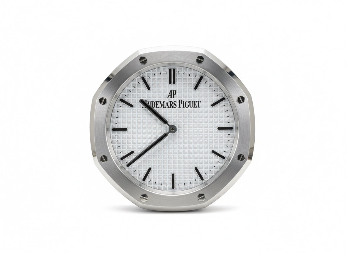 Stainless Steel Polished Minimalist Decorative Wall Clock | 35cm Quartz – Luxury Logo Style, Cocolea, , ,
