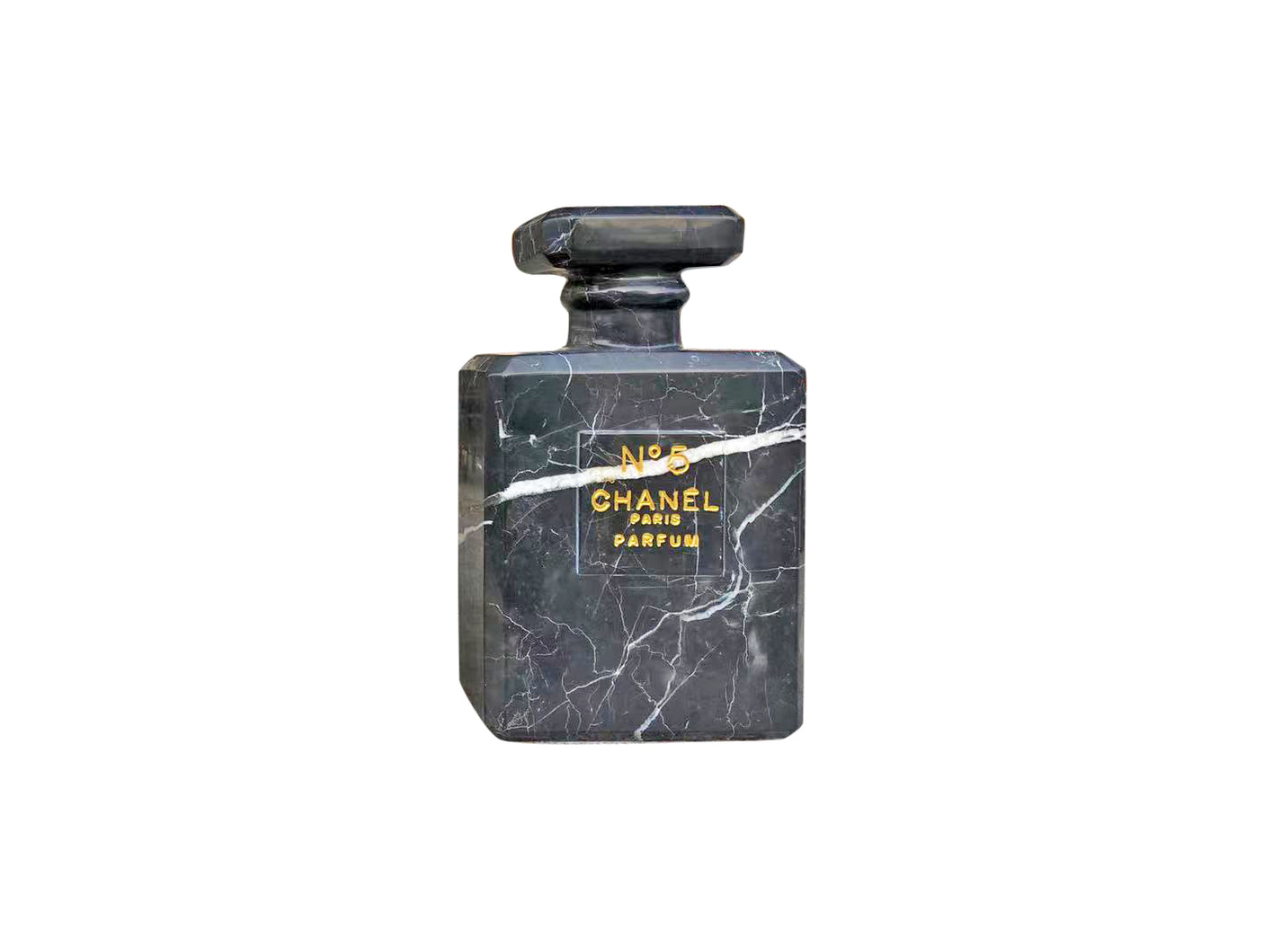 Black Marble Chanel No5 Perfume Sculpture, Cocolea, , ,