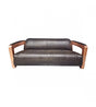 Falcon 7X Copper and Black Leather Lounge, Cocolea, , ,