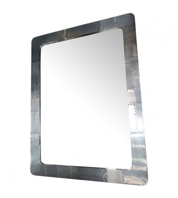 Large Rectangle Wall/Floor Aluminium Aviator Spitfire Mirror (*also available in copper and polished brass), Cocolea, , ,