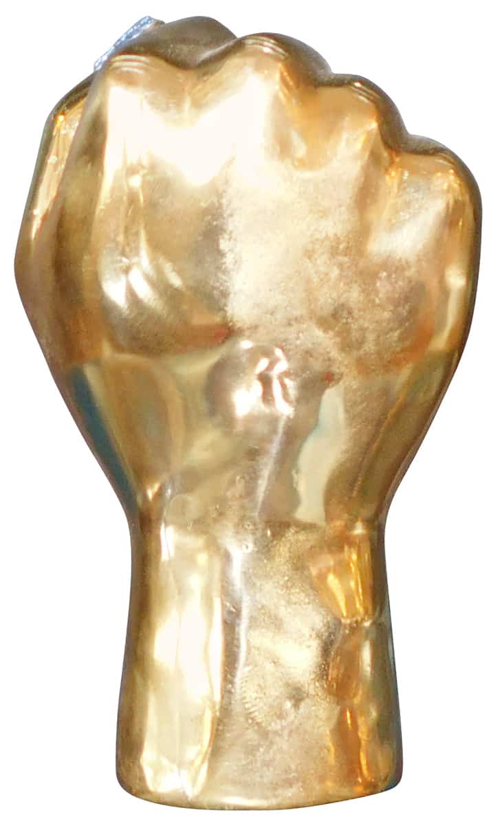 Palm Closed Brass Hand Sculpture - Swarovski embellished, Cocolea, , ,