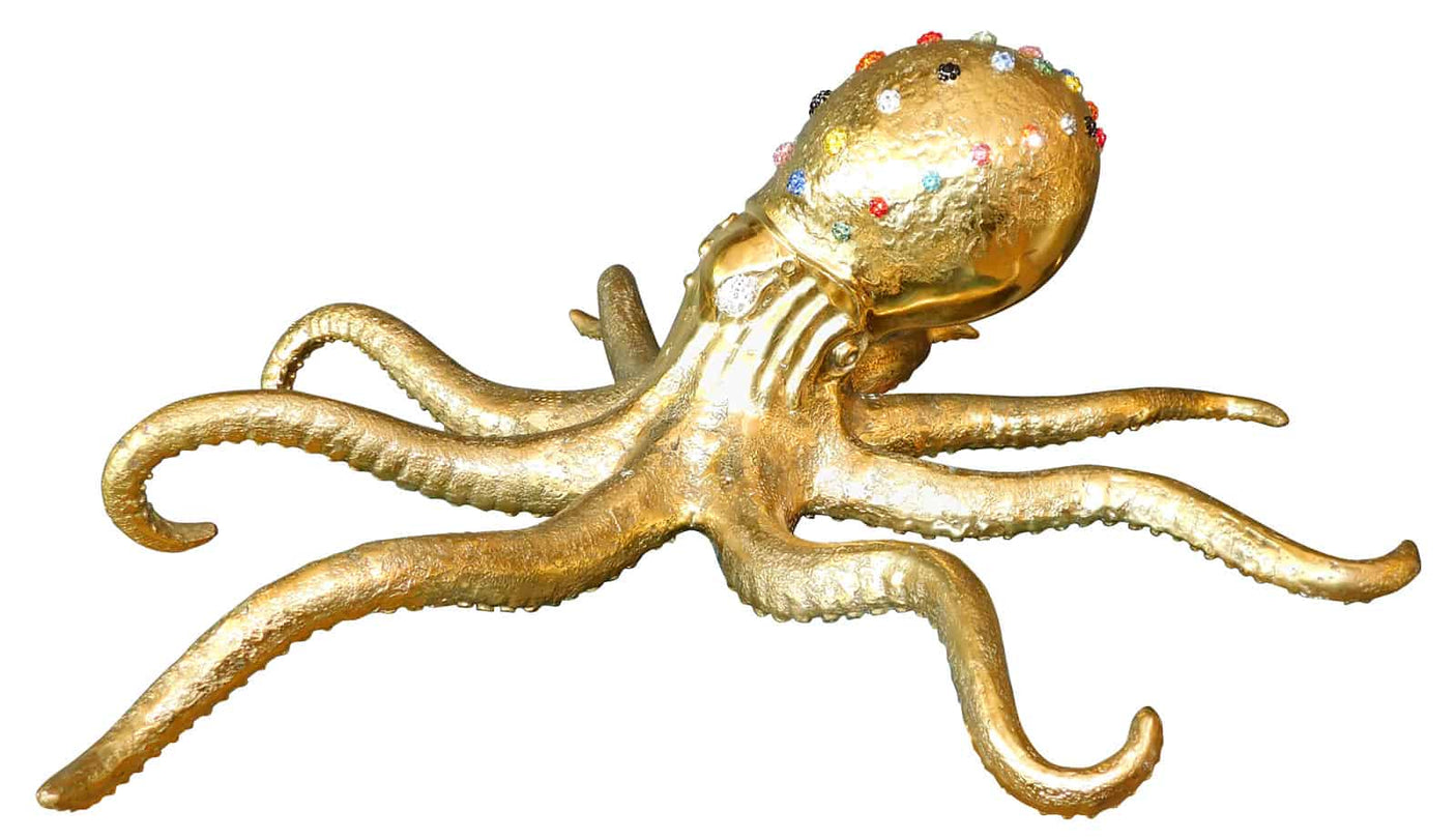 Sfixo Octopus Sculpture - Crystal embellished, Cocolea, , ,