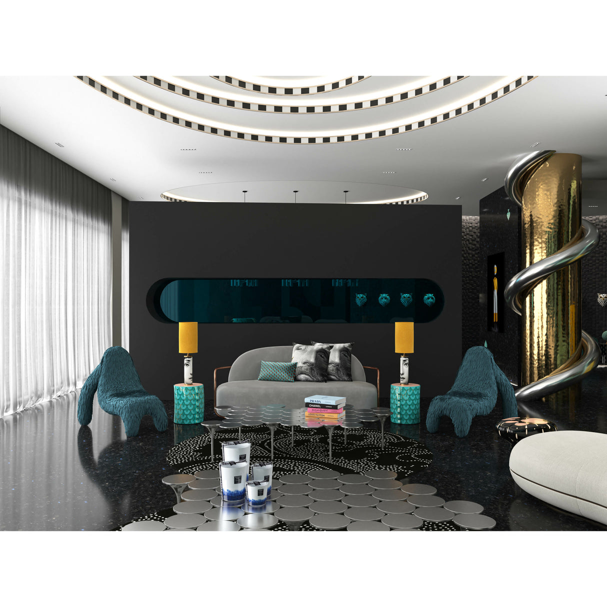 Orion Sofa Blanche Oro, Cocolea, , ,