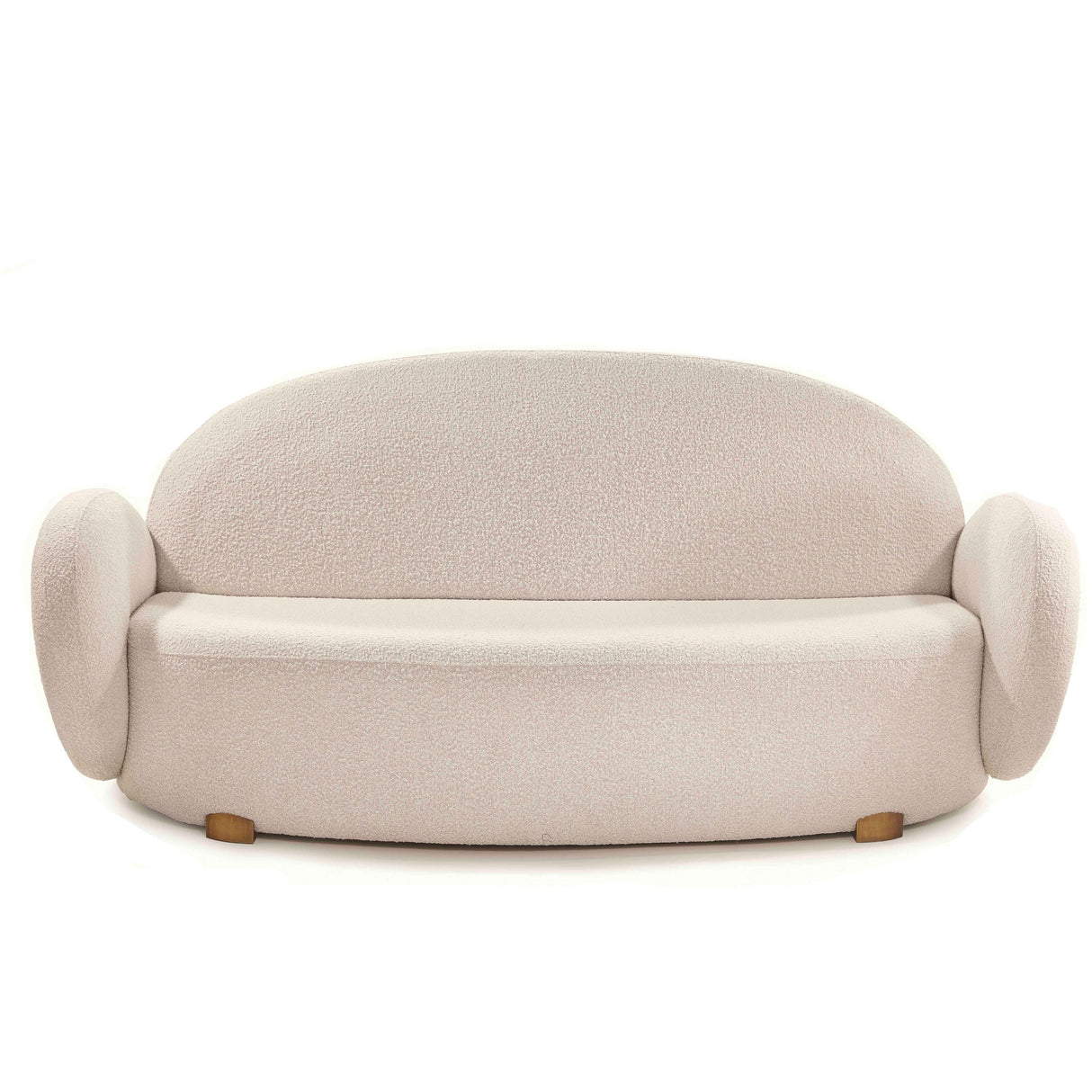 Dolce Sofa - Plush Ivory Boucle Fabric, Cocolea, , ,