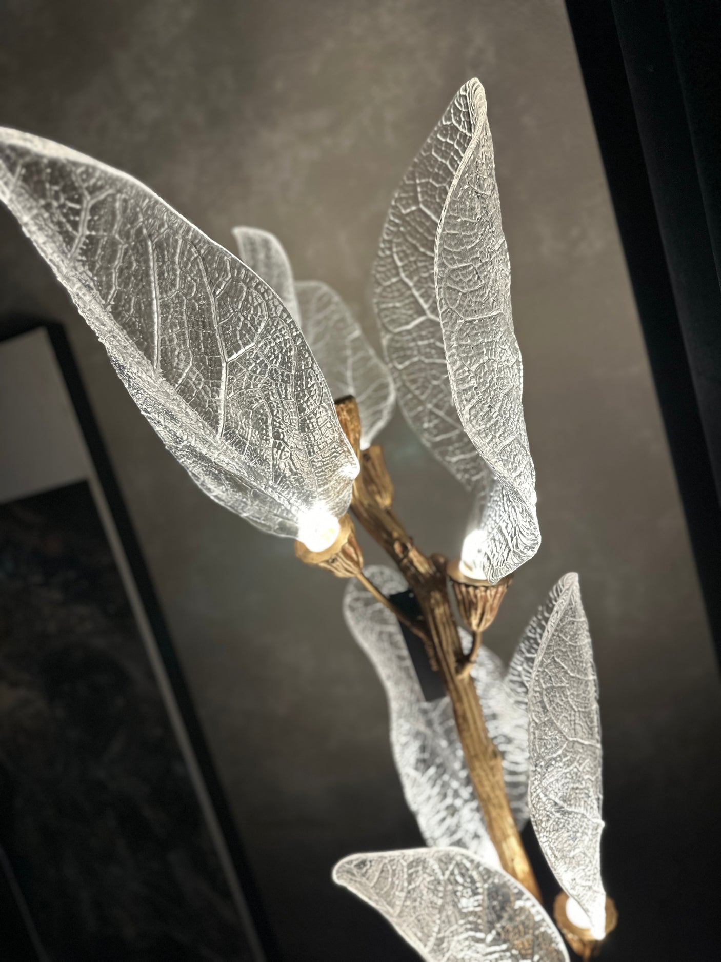 Aurora Glacier Crystal Leaf Floor Lamp, Cocolea, , ,