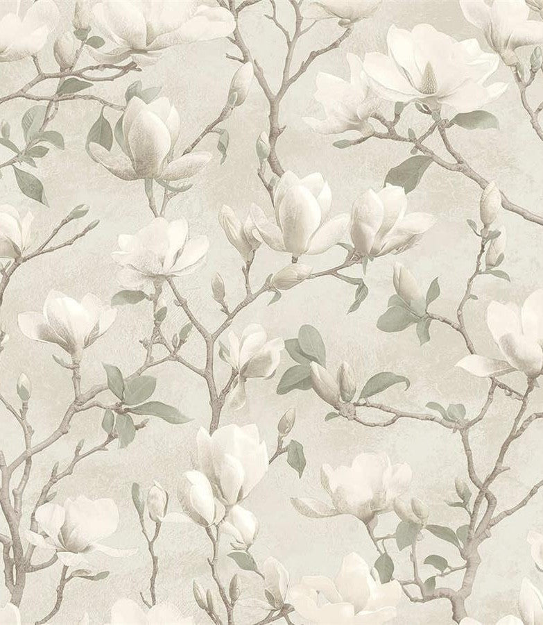 Petalina Wallpaper, Cocolea Natty & Polly, Dove, Per roll (53 cm × 10 m),