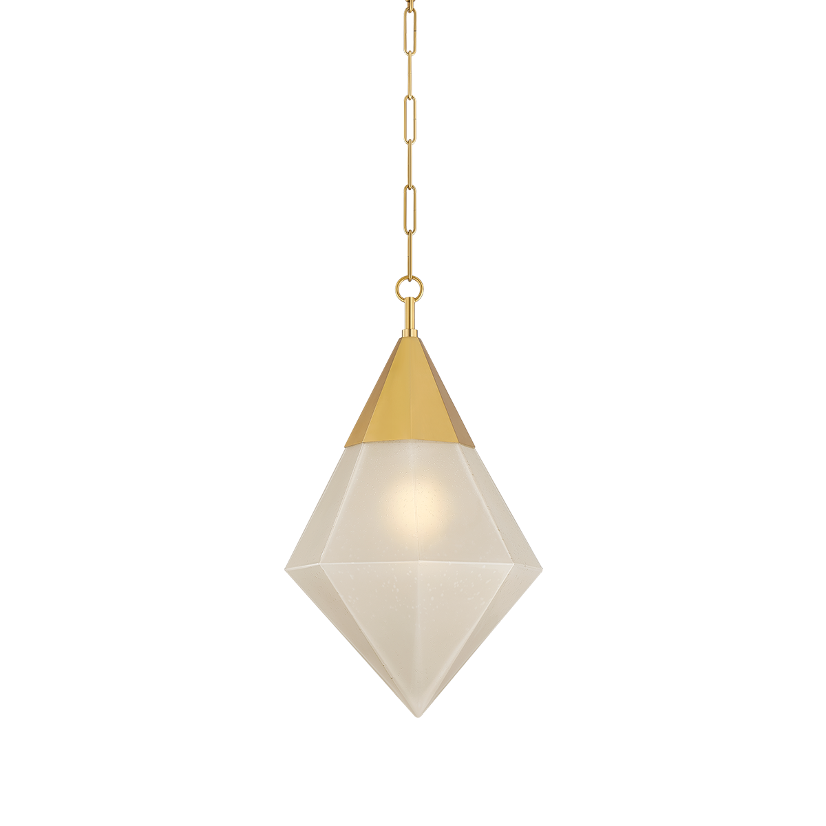 Angelique Pendant in Vintage Polished Brass, Corbett Lighting, , ,