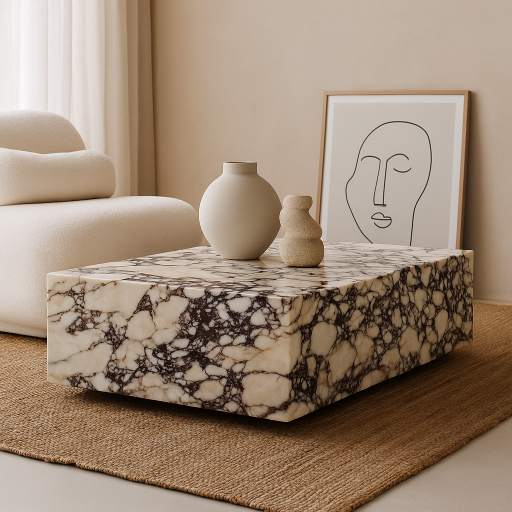 Capri Calacatta Viola Marble Table — Customise, Cocolea, , ,