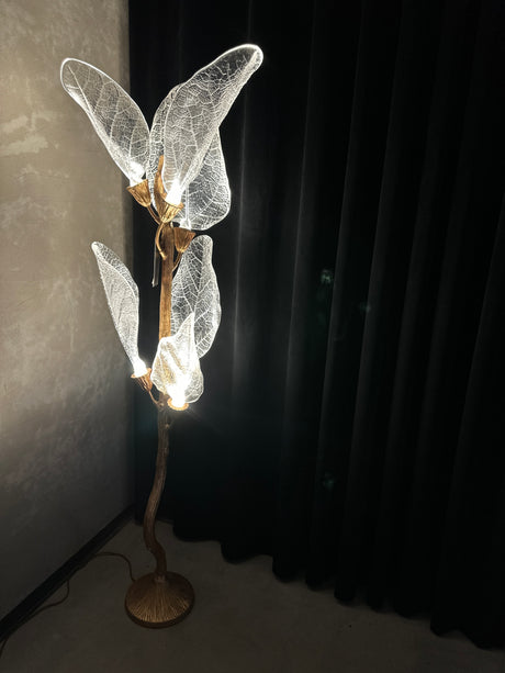 Aurora Glacier Crystal Leaf Floor Lamp, Cocolea, , ,