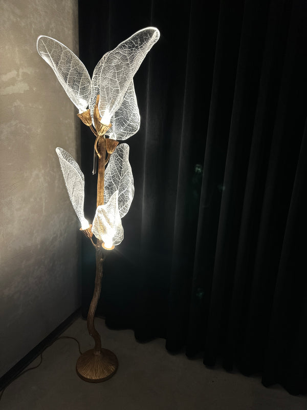 Aurora Glacier Crystal Leaf Floor Lamp, Cocolea, , ,