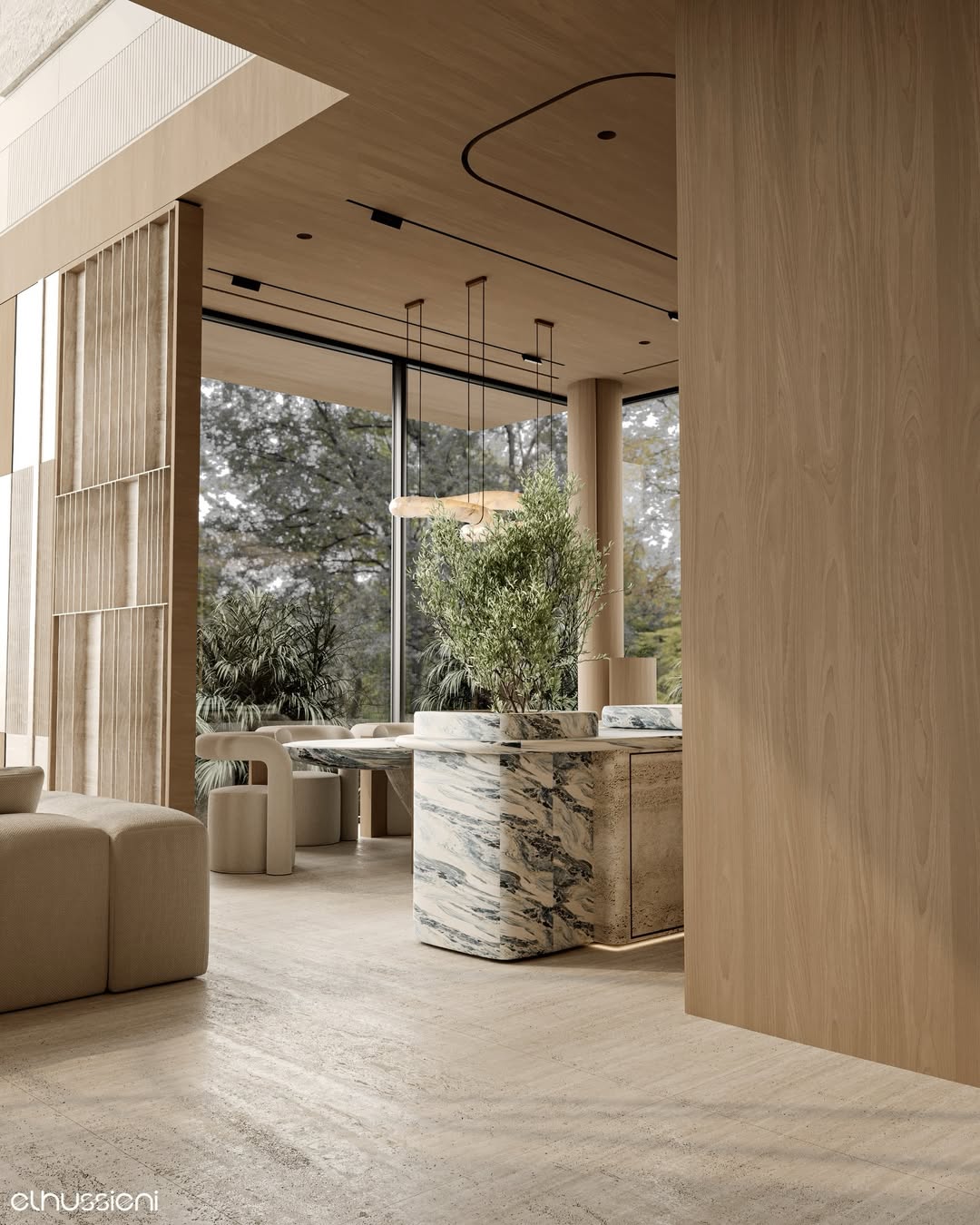 Spanish Marble Alabaster | Contemporary Figure-8 Pendant Light, Cocolea, , ,