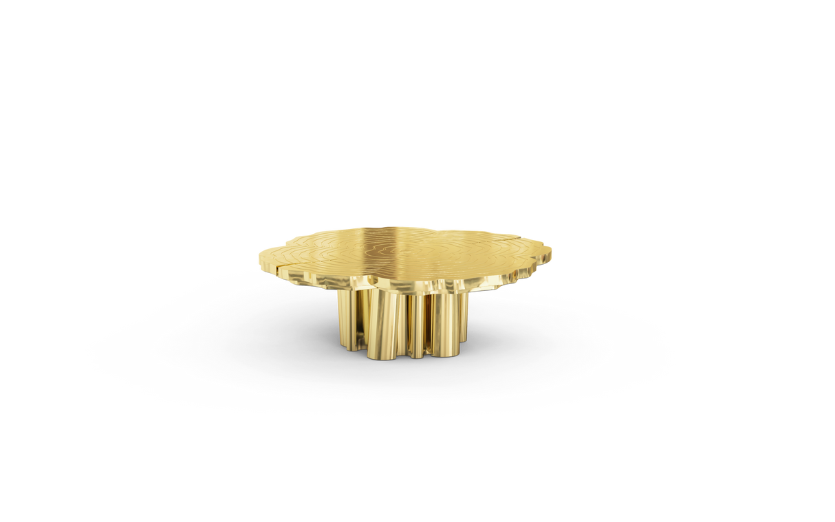 Fortuna Gold Polished Brass Nesting Center Table set, Cocolea, , ,