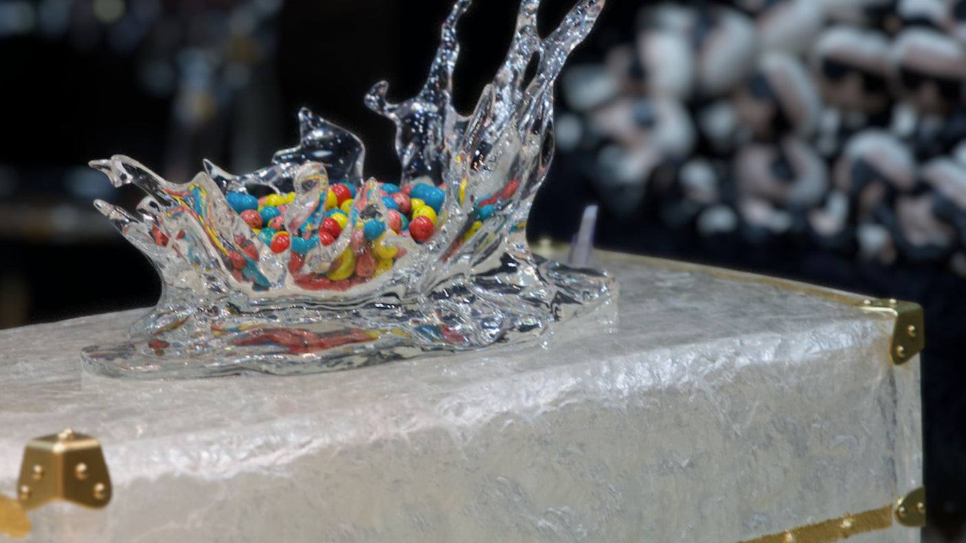 Splash Wine Bucket – Luxury Glacier Crystal Ice Bucket or Fruit Bowl, Cocolea, , ,