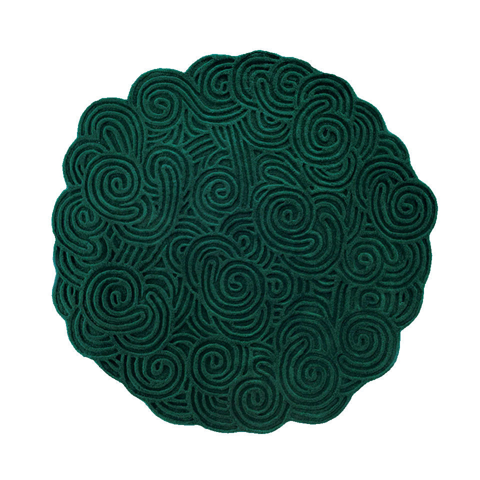 Moss Round Rug, Cocolea, , ,