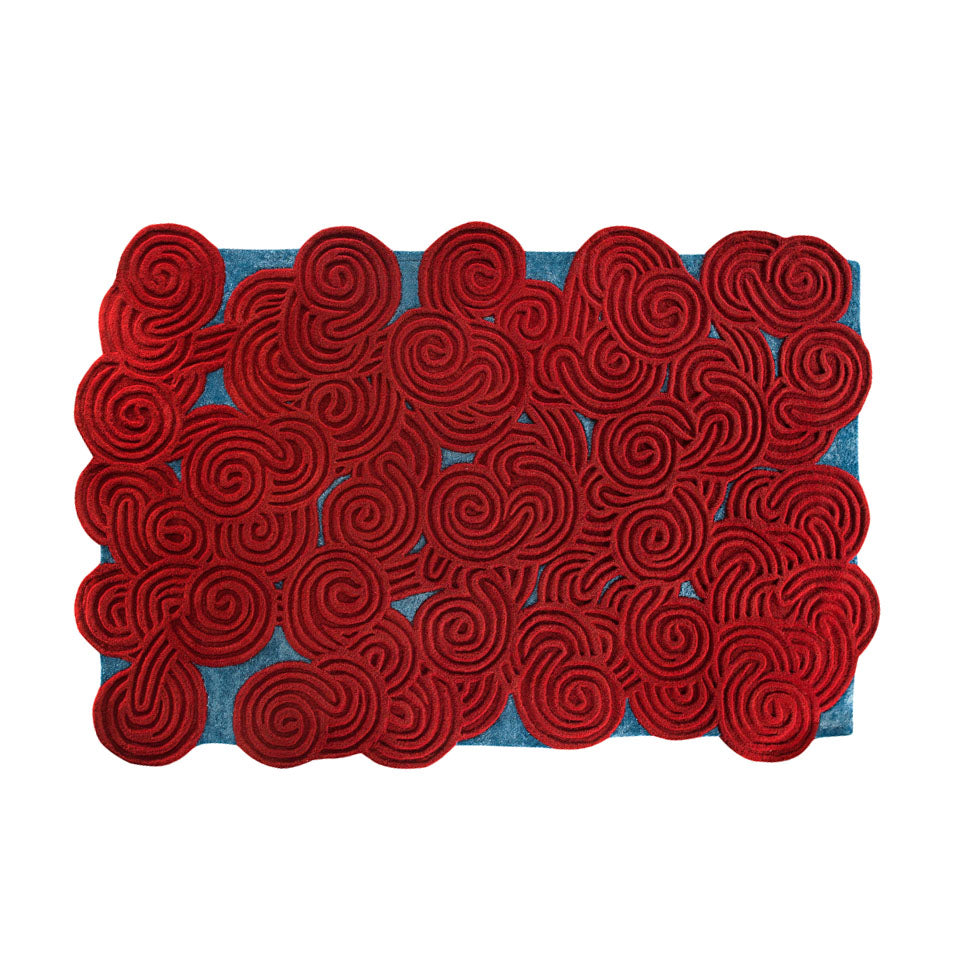 Berry Ocean Rectangular Rug, Cocolea, , ,