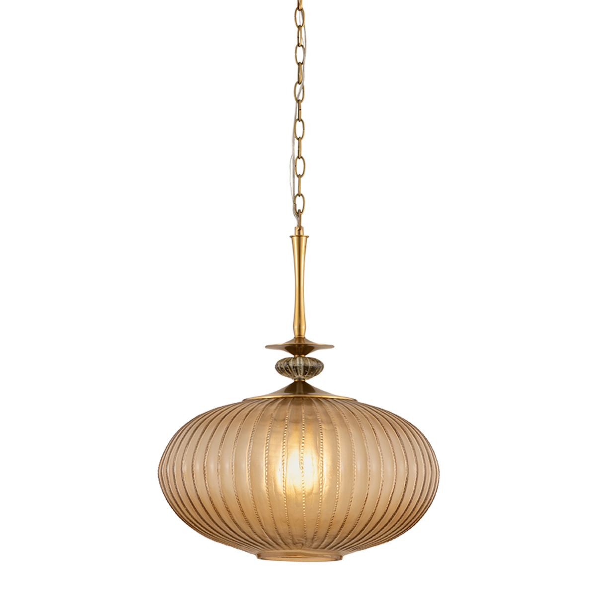 Castelo Pendant by Corbett Lighting in Vintage Brass
