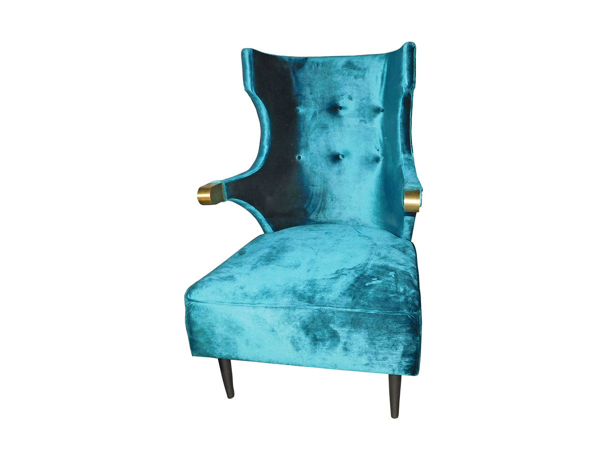 SIKA Armchair – Teal Commercial & Brushed Bras, Cocolea, , ,