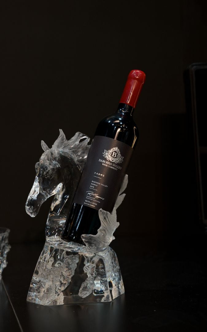 Horse Wine Rack – Glacier Crystal Luxury Wine Holder, Cocolea, , ,