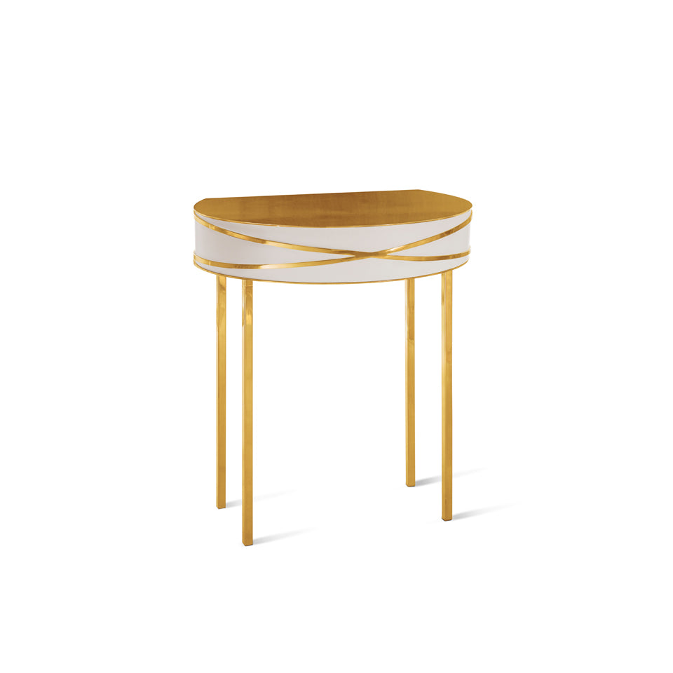 Stella Console Blanche Small Oro, Cocolea, , ,