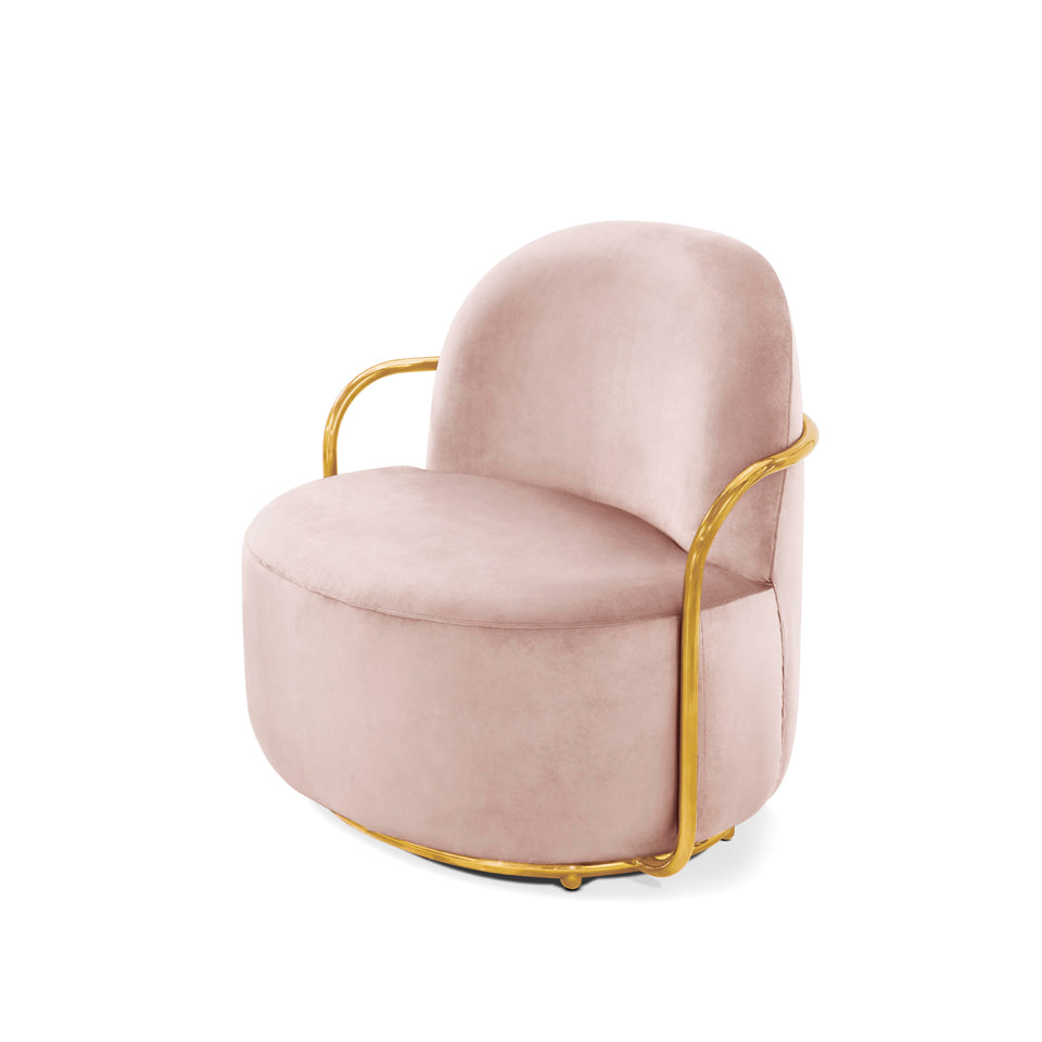 Orion Lounge Chair Blush Oro, Cocolea, , ,