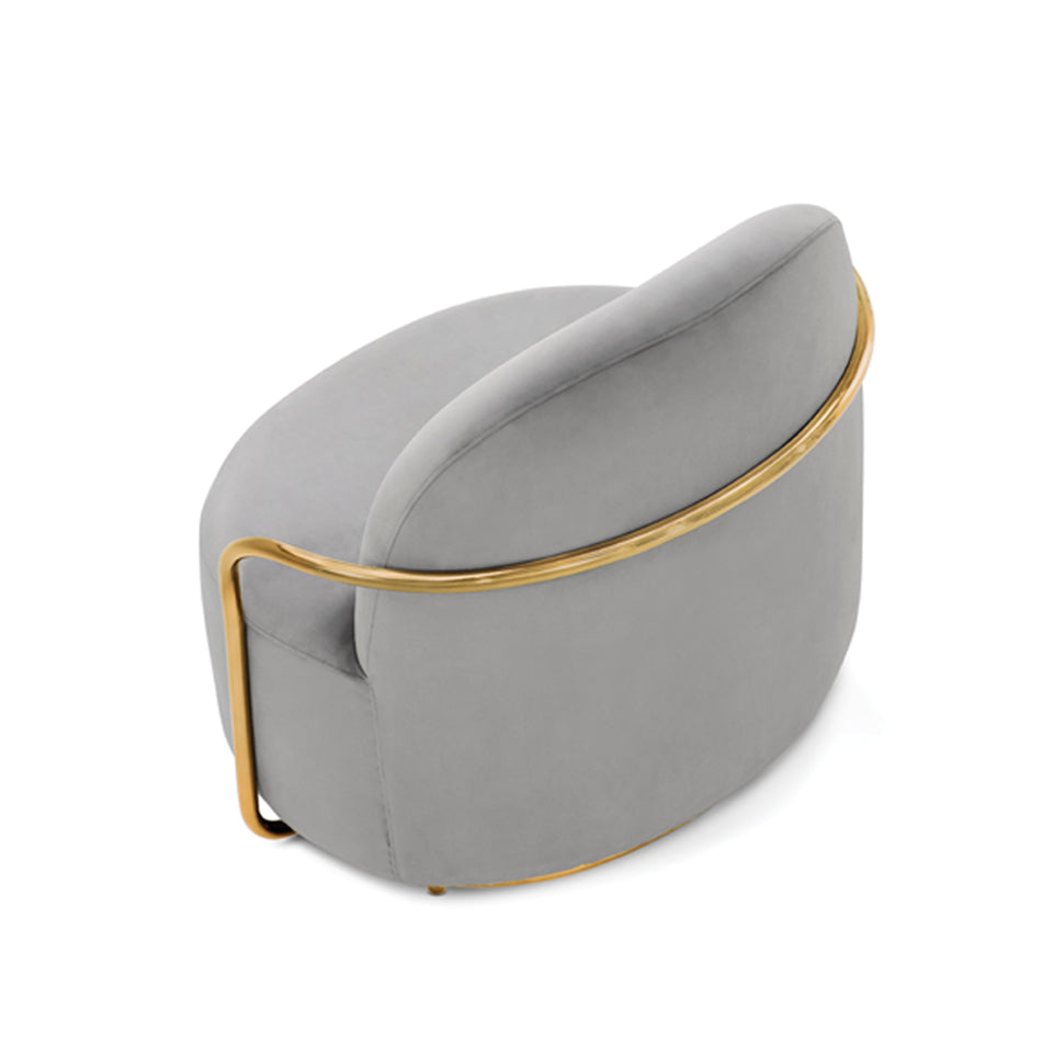 Orion Lounge Chair Blanche Oro, Cocolea, , ,
