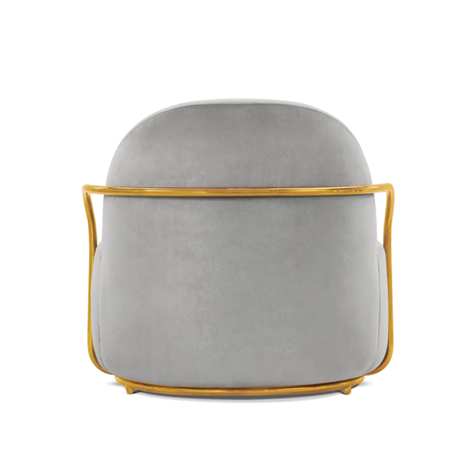 Orion Lounge Chair Blanche Oro, Cocolea, , ,