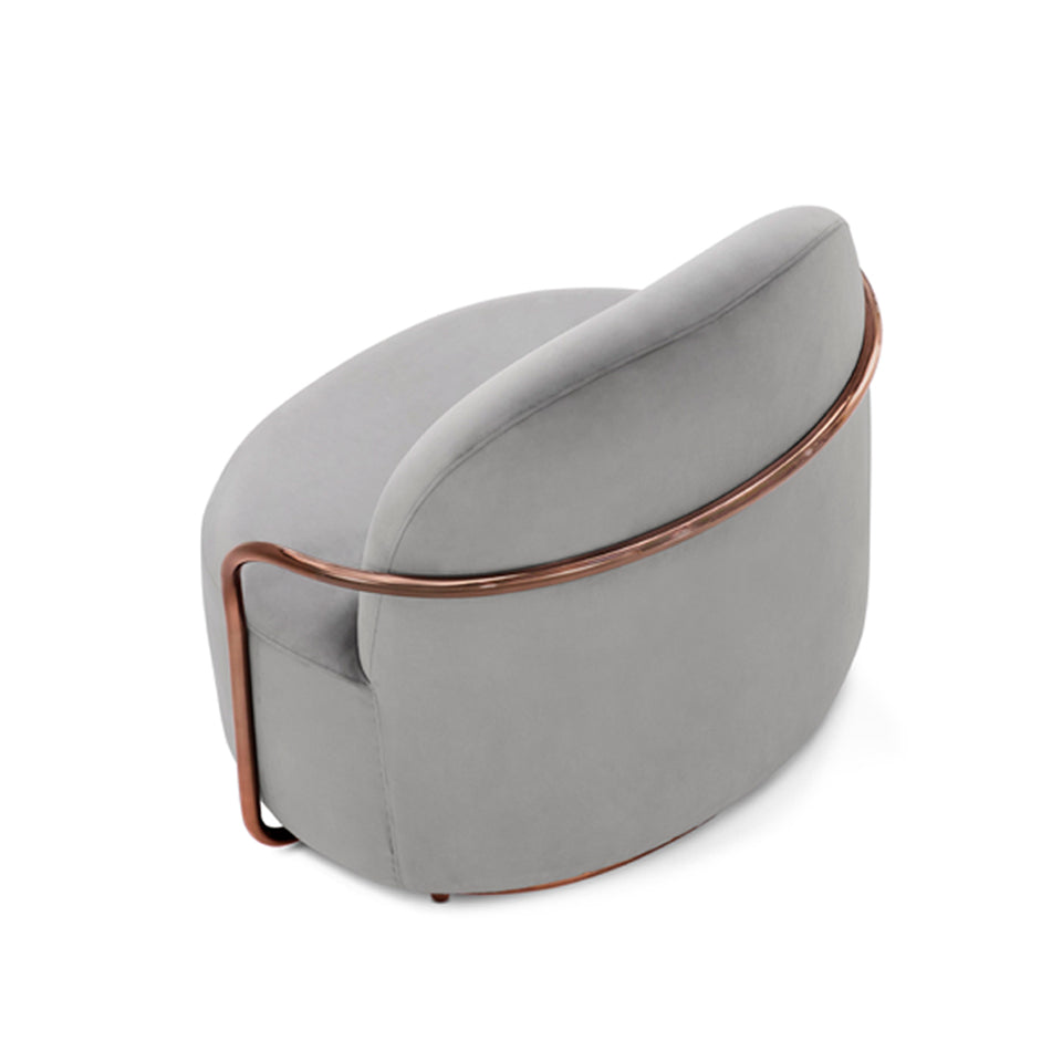 Orion Lounge Chair Blanche Oro, Cocolea, , ,